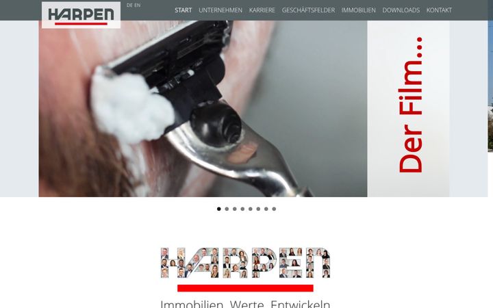 Screenshot of harpen.de