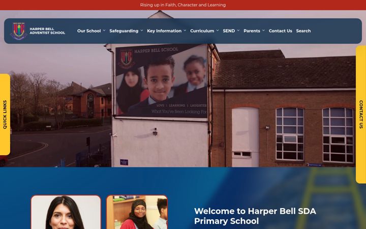 Screenshot of harperbellsdaschool.co.uk