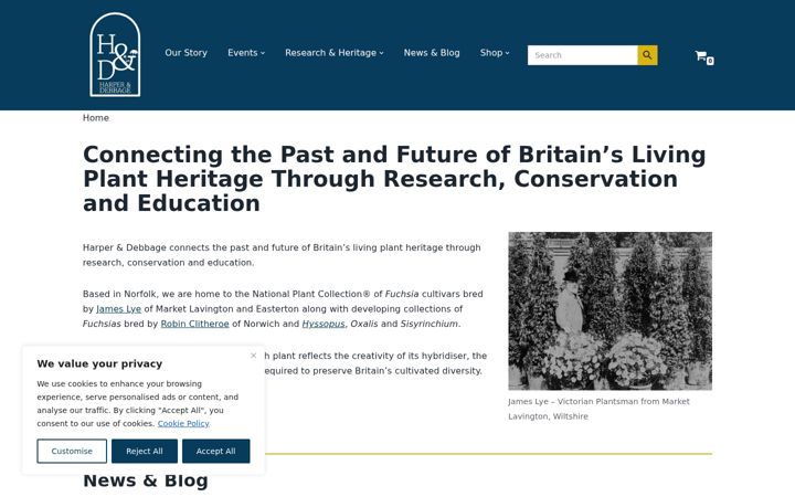Screenshot of harperdebbage.uk