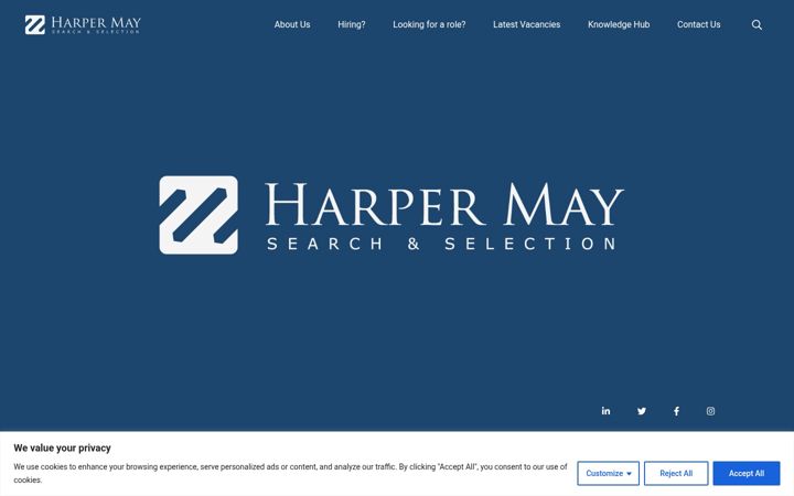 Screenshot of harpermay.com