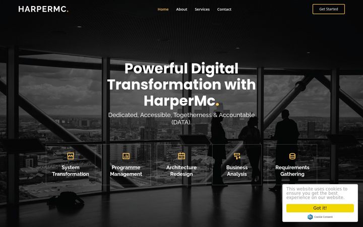 Screenshot of harpermc.co.uk
