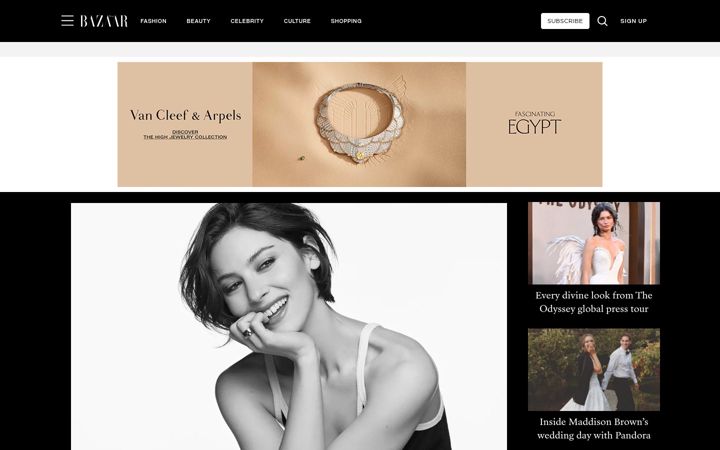 Screenshot of harpersbazaar.com.au