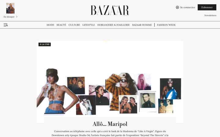 Screenshot of harpersbazaar.fr