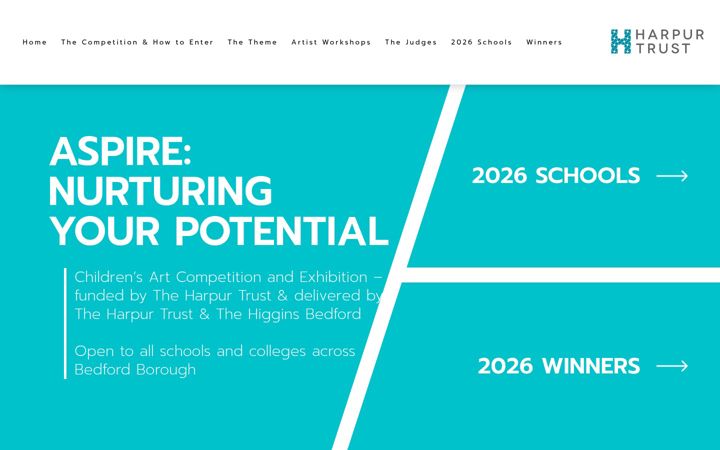 Screenshot of harpur-art-competition.org.uk
