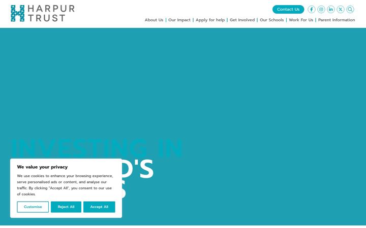 Screenshot of harpurtrust.org.uk