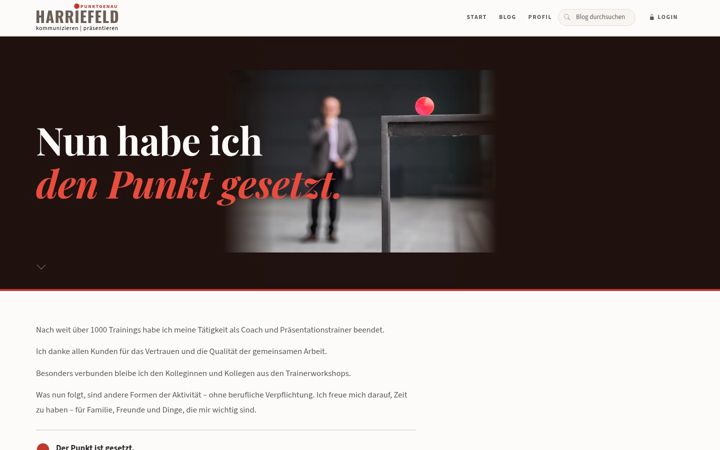 Screenshot of harriefeld.net
