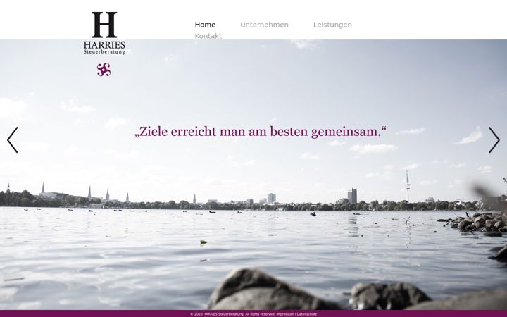 Screenshot of harries-hamburg.de