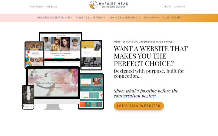 Screenshot of harriethead.co.uk
