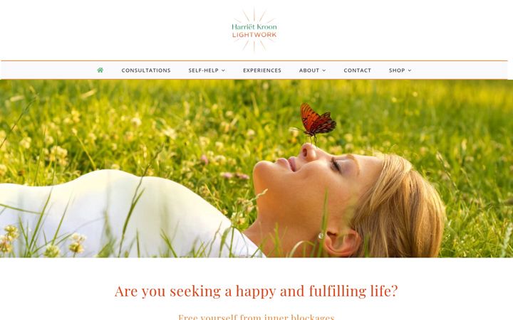 Screenshot of harrietkroon.nl