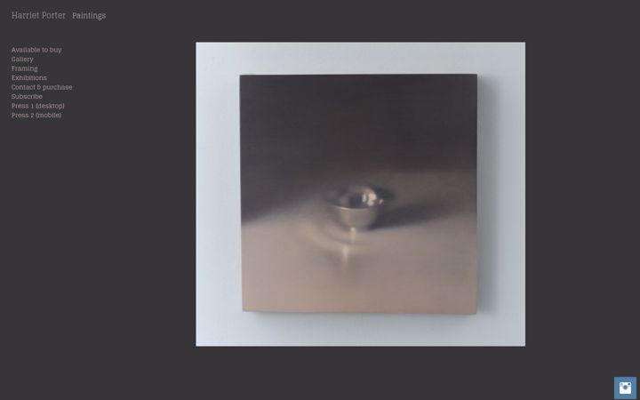 Screenshot of harrietporterpaintings.com