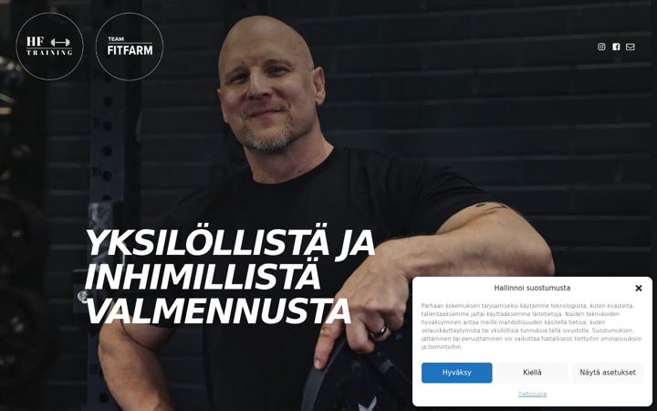 Screenshot of harriforsberg.fi