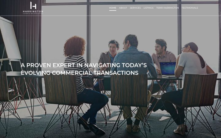 Screenshot of harringtoncommercial.com