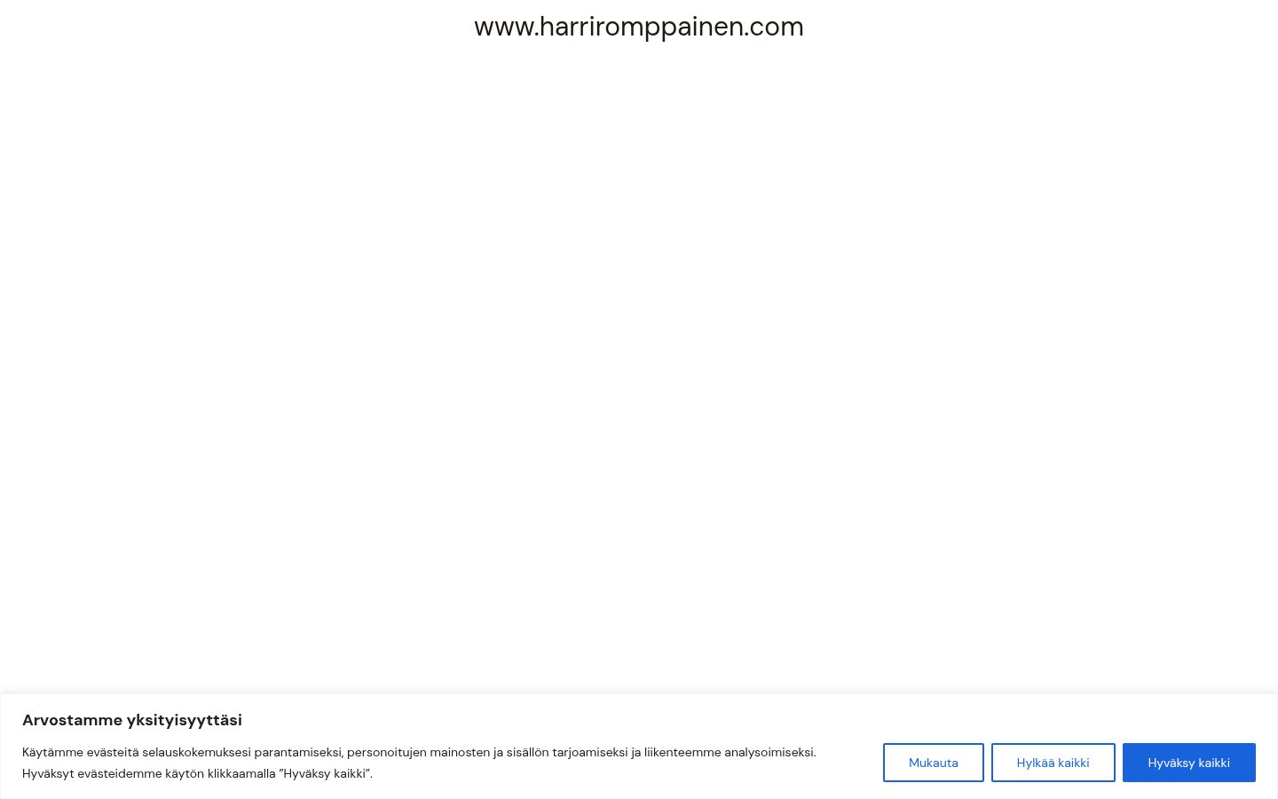 Screenshot tal-banner tal-kunsens muri qabel kwalunkwe interazzjoni