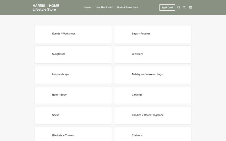 Screenshot of harrisandhomestore.com