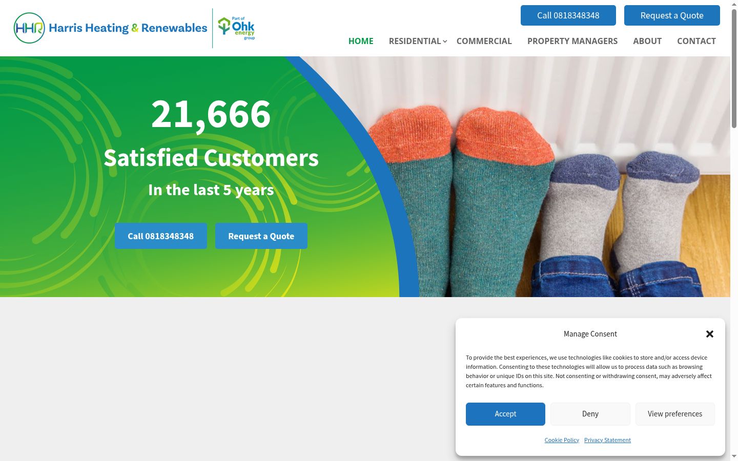 Sutikimo reklamjuostės, rodytos prieš bet kokią sąveiką, ekrano kopija