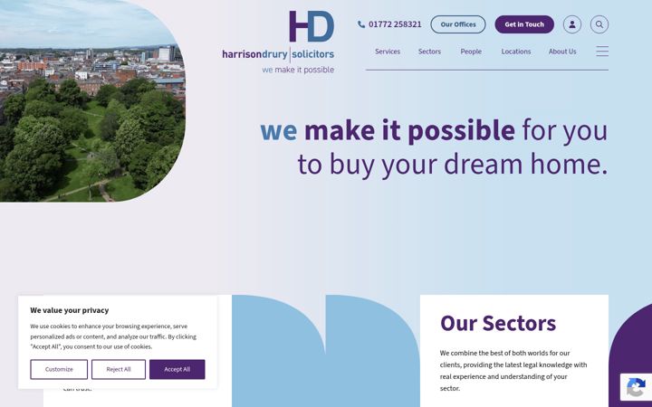 Screenshot of harrison-drury.com