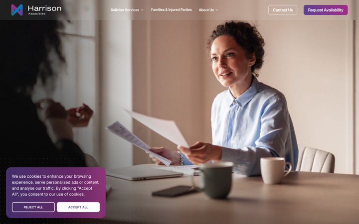 Screenshot of harrison.associates