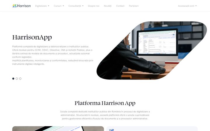 Screenshot of harrison.ro