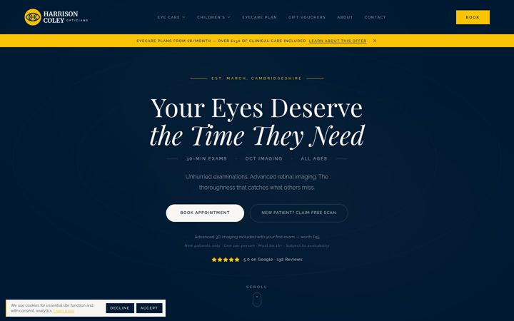 Screenshot of harrisoncoley.co.uk