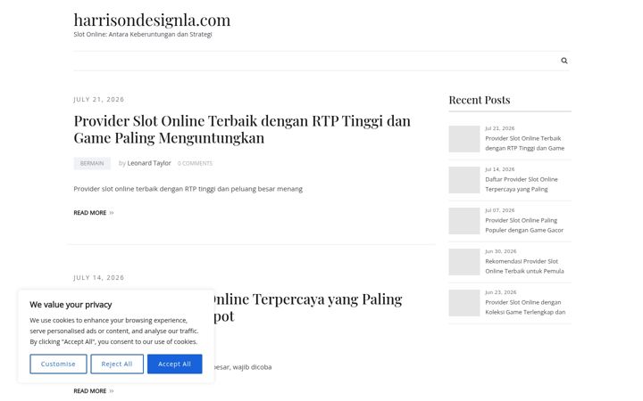 Screenshot of harrisondesignla.com