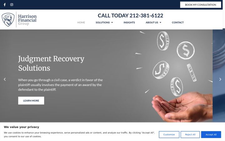Screenshot of harrisonf.com