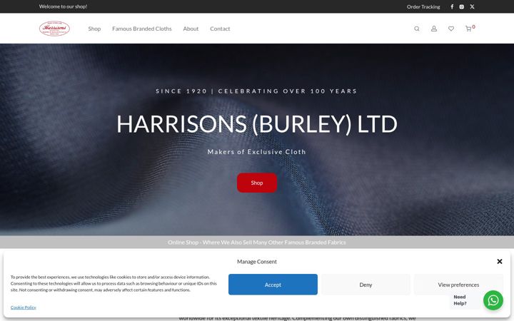 Screenshot of harrisonsburley.com