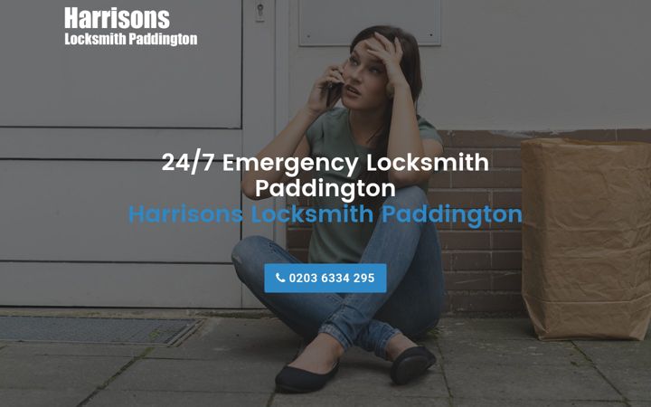Screenshot of harrisonslocksmithpaddington.co.uk