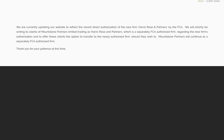 Screenshot of harrisroseandpartners.com