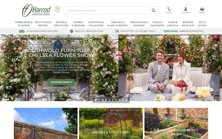 Screenshot of harrodhorticultural.com
