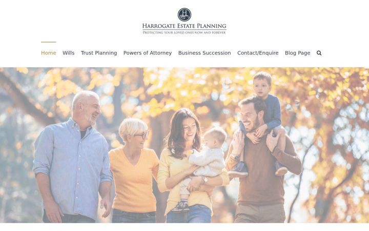 Screenshot of harrogateestateplanning.co.uk