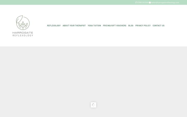 Screenshot of harrogatereflexology.com