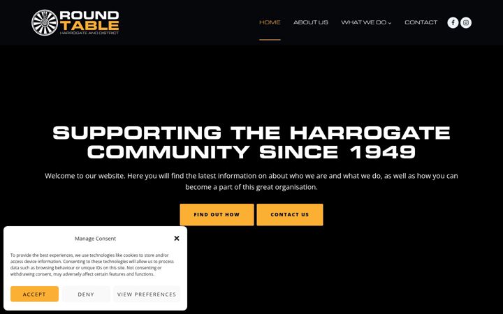 Screenshot of harrogateroundtable.co.uk