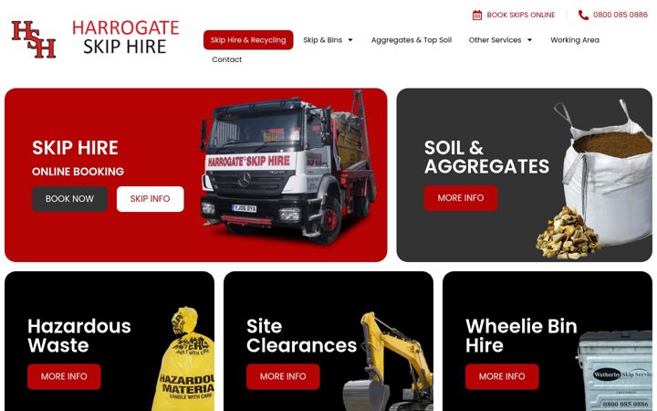Screenshot of harrogateskiphire.com