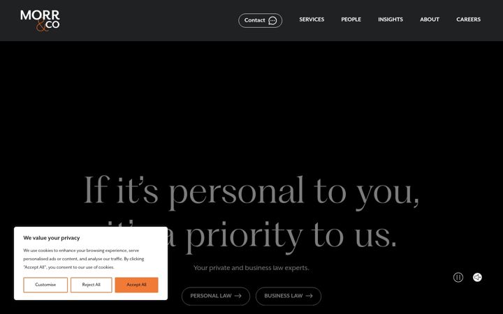 Screenshot of harrops-hepburn.co.uk