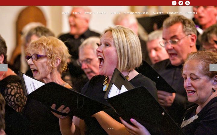 Screenshot of harrowchoral.org.uk