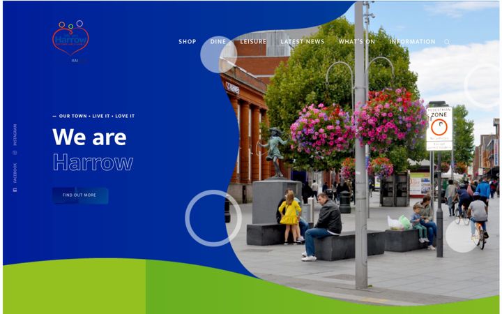 Screenshot of harrowtowncentre.co.uk