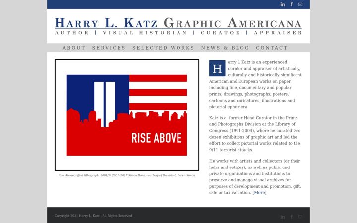 Screenshot of harrylkatz.com