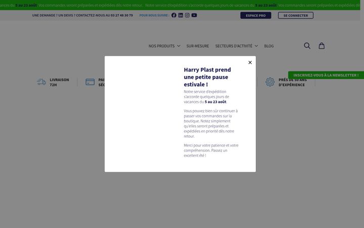 Screenshot of harryplast.com