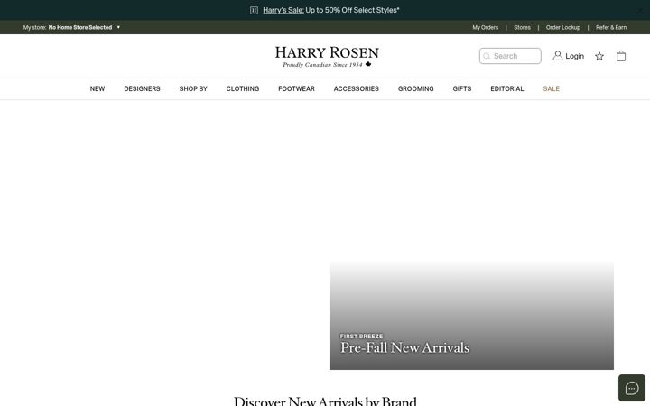 Snimka zaslona za harryrosen.com