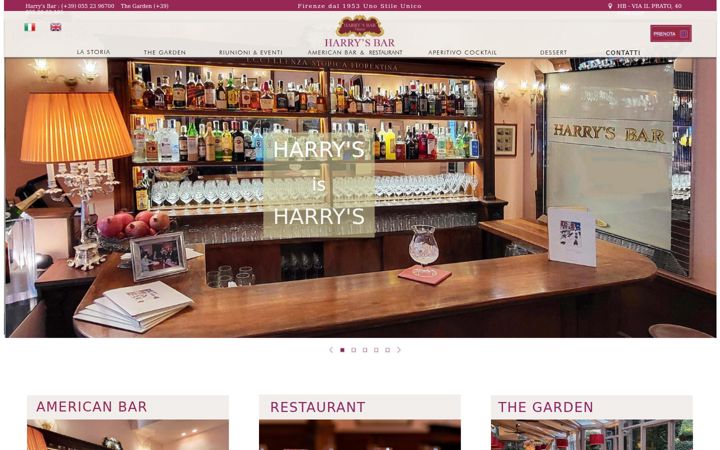 Screenshot of harrysbarfirenze.it