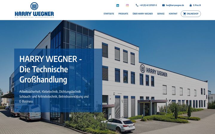 Screenshot of harrywegner.de