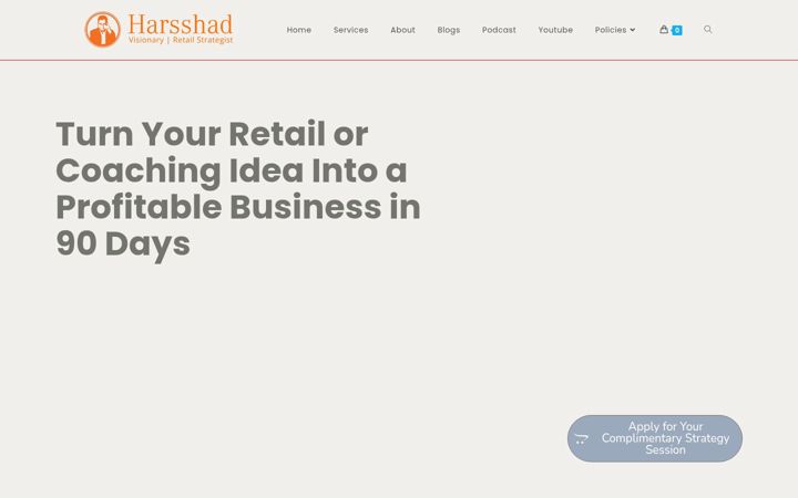 Screenshot of harsshad.com