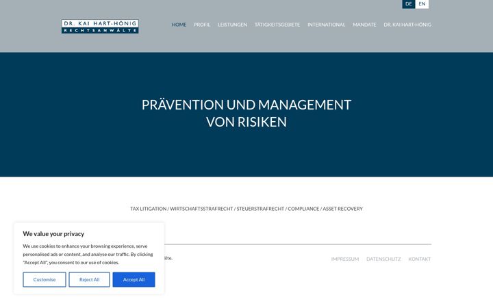 Screenshot of hart-hoenig.com