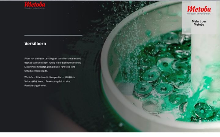 Screenshot of hart-versilbern.de
