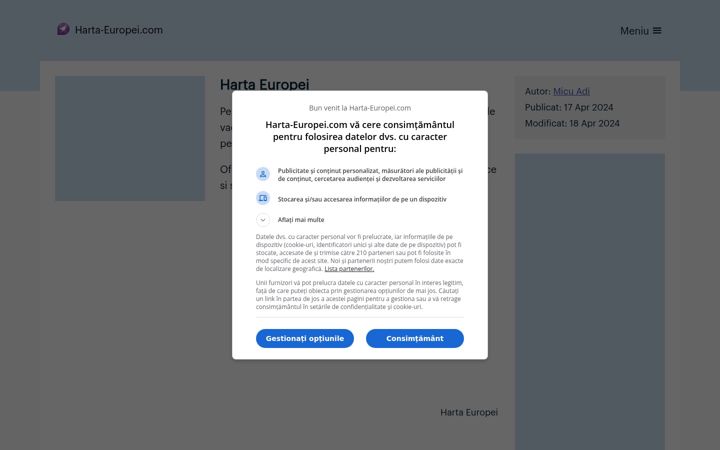 Screenshot ta' harta-europei.com