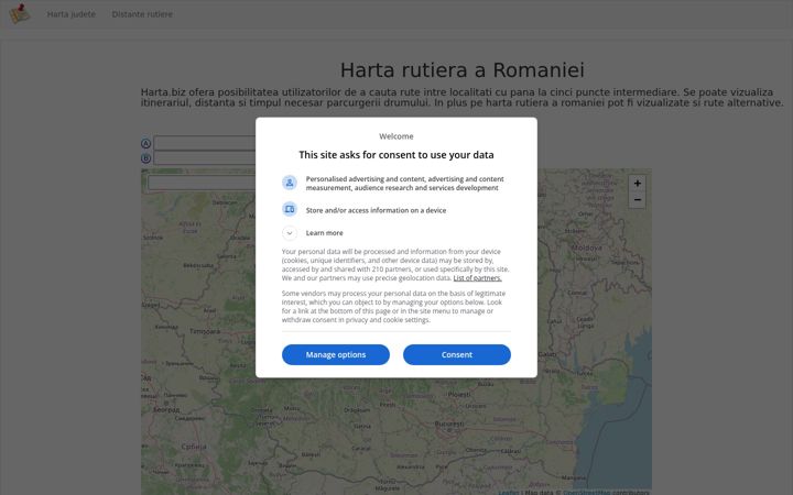 Screenshot of harta.biz