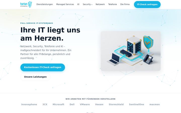 Screenshot of hartan-informatics.com