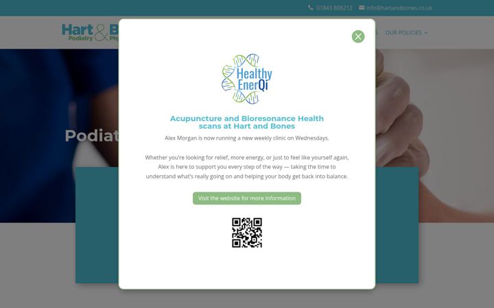 Screenshot of hartandbones.co.uk