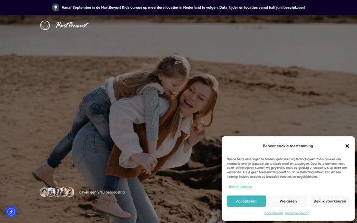 Screenshot of hartbewust.com