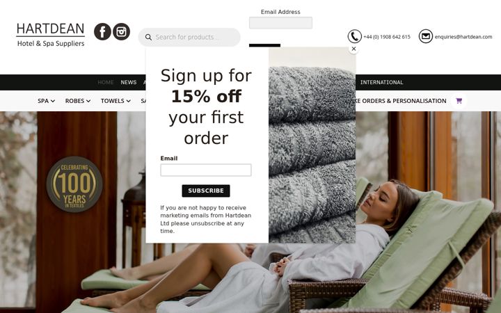 Screenshot of hartdean.com